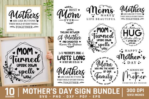 An Experienced Designer's Review of the Mothers Day Sign SVG Bundle