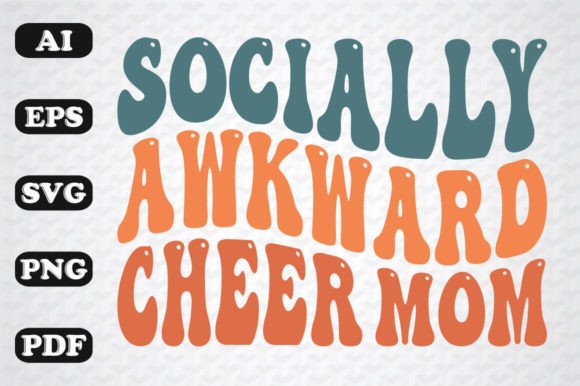 Socially Awkward Cheer Mom: A Designer's Retro Take