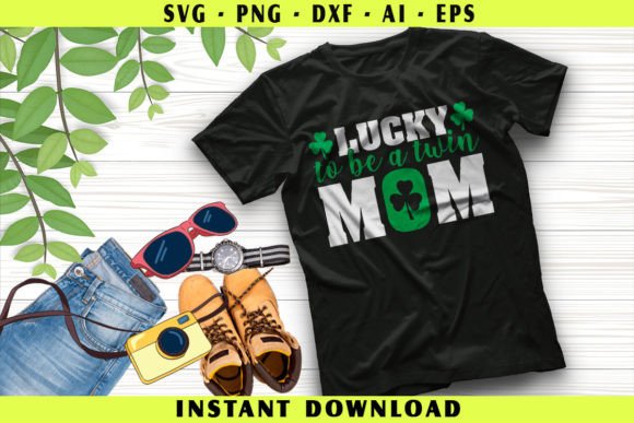 The Joyful 'Lucky to Be a Twin Mom' Design for Crafters